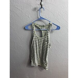 Under Armour Heatgear Semi Fitted Tank Top Green  Yellow Womens Size Large